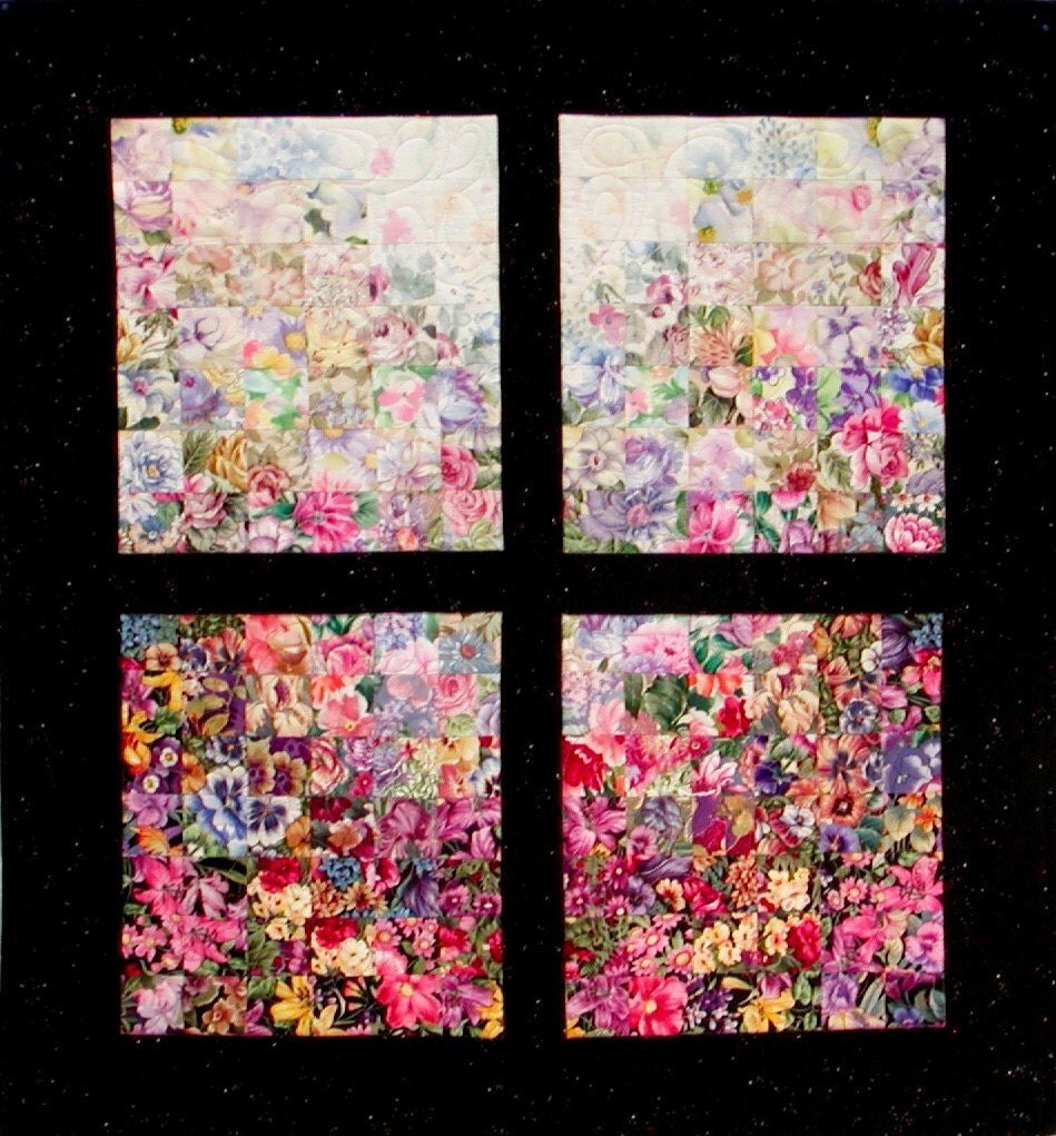 Wall Hanging Quilts country garden watercolor wall hanging quilt fabric kit Wall Hanging Quilts country garden watercolor wall hanging quilt fabric kit
