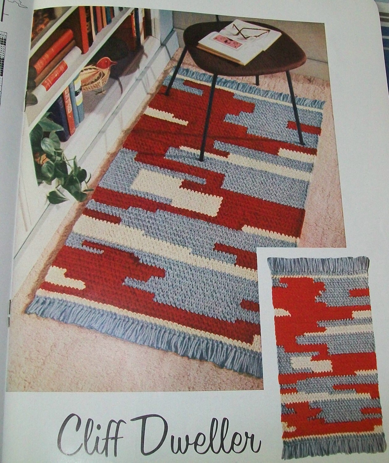 Midcentury Modern Crocheted Rug book how to