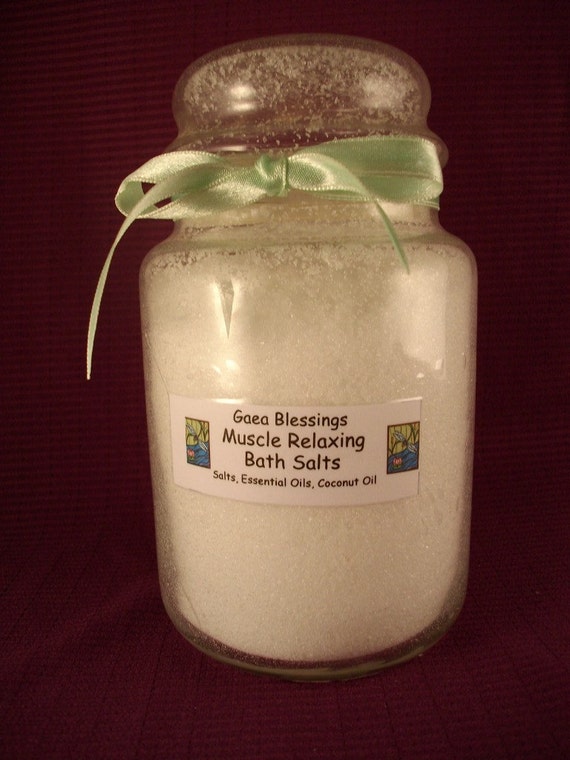 Bath Salts Muscle Relaxing Bath Salts Handmade