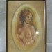 leo jansen vintage pin-up nude print in original frame