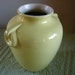 RESERVED - Vintage COORS POTTERY YELLOW VASE Golden Colorado - 1930s / As Is