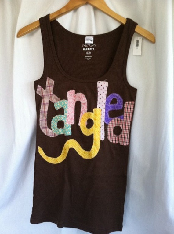 Custom Disney Tangled embroidered tank top or by LuLuCakesDesign