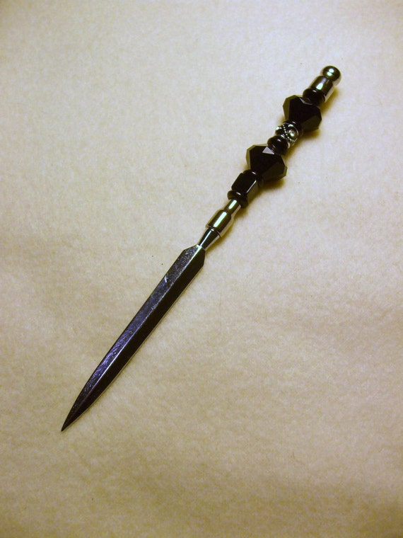 letter opener for the Office Desk Sharp Black by caroleb4266