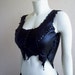 Reserved for Amy -- Scrapwork Leather Bodice