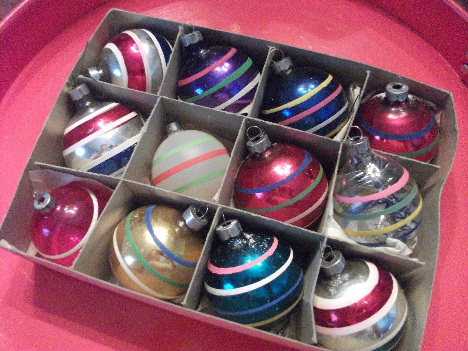 OLD OLD Shiny Brite Ornaments Original Box