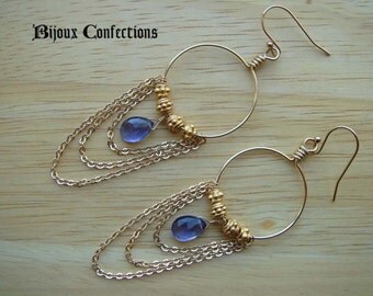 Popular items for iolite briolette on Etsy