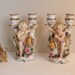 SALE Vintage Porcelain Angel Babies Candle Holder Pair