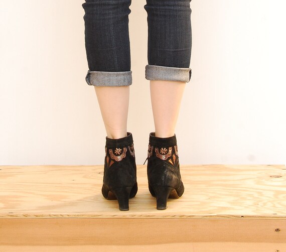 leather pixie ankle boots