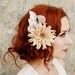 sparkle and fade - blush cream floral clip