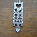 SALE Vintage Sterling Silver Welsh Love Spoon Heart Pendant Charm