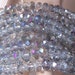 SALE **** 1 Strand Faceted Crystal Rondelles 8mm x 5mm Light Heliotrope