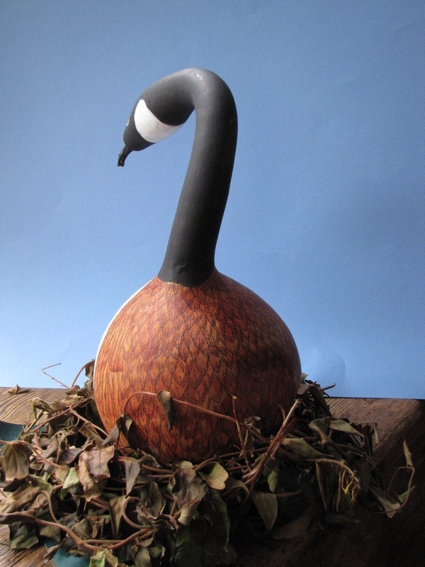 Canada Goose Gourd Centerpiece