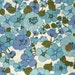 Vintage Fabric 70's Polyester, White, Blue, Floral, Mesh, Material FreshandSwanky on Etsy