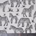 SALE - zebras - zebra fabric - original fabric - fat quarter