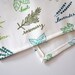 herbs - tea towel - linen-cotton - kitchen towel - dish towel