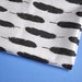 raven feathers - feather fabric - original fabric - fat quarter - gray