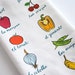 frutas y verduras - tea towel - linen-cotton - kitchen towel