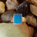 Vintage Huge Size Electric Blue Turquoise Ring
