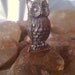 Vintage Miniature Metal Owl