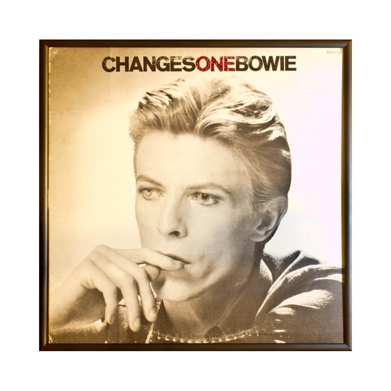 Glittered David Bowie Changes One Album by michel328 on Etsy