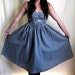 RESERVED FOR SL - Gingham Sundress, Black and White, Full Circle Skirt