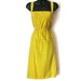 Vintage Yellow Sundress, Small Flowers, Floral Tank Dress, MEDIUM, LARGE