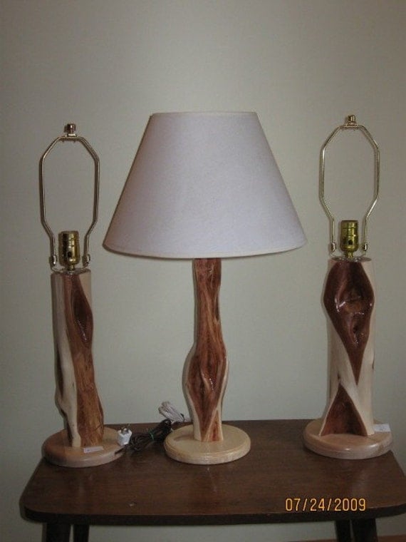 Diamond Willow Table or Night Stand Lamp