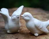 Bird Wedding  cake toppers in ivory white