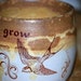 Ceramic coffee mug handmade in golden brown GROW