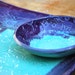 lace chip and dip set in purple and mint