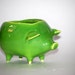 ceramic pig planter sponge holder in spring green - made to order