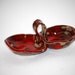 salt and pepper cellar - pinch it dish in lava red