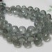 New Arrival - Full Strand - Natural MOSS AQUAMARINE Faceted Onion Briolettes