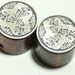 Set of 2 Celtic Epona Pewter on Cocobolo Guitar Knobs (15/16 inch dia)