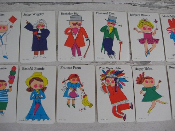 original old maid cards 1950s