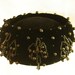 Vintage 1950S Black Velvet Beaded Pillbox Hat Bloomingdales Betmar Art Deco