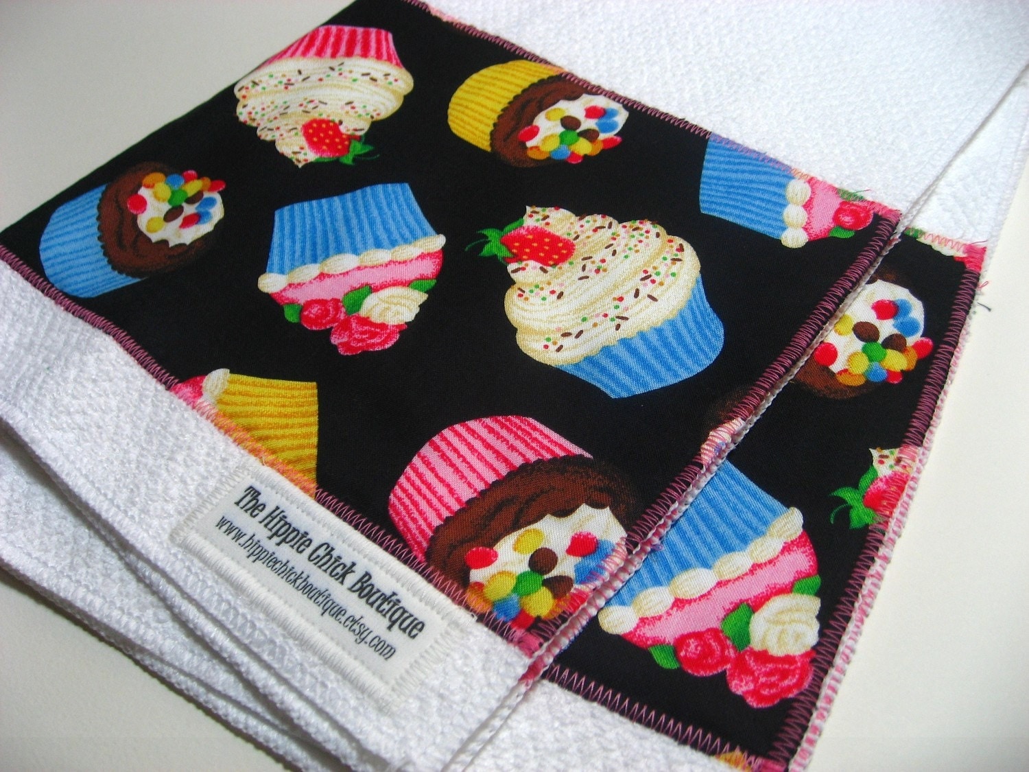 Cupcake Kitchen Towel SHIPPING INCLUDED