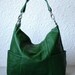 Leather hobo Jolie medium green---Adeleshop handmade Leather bag Messenger Diaper bag Shoulder bag Tote Handbag Hip bag Women