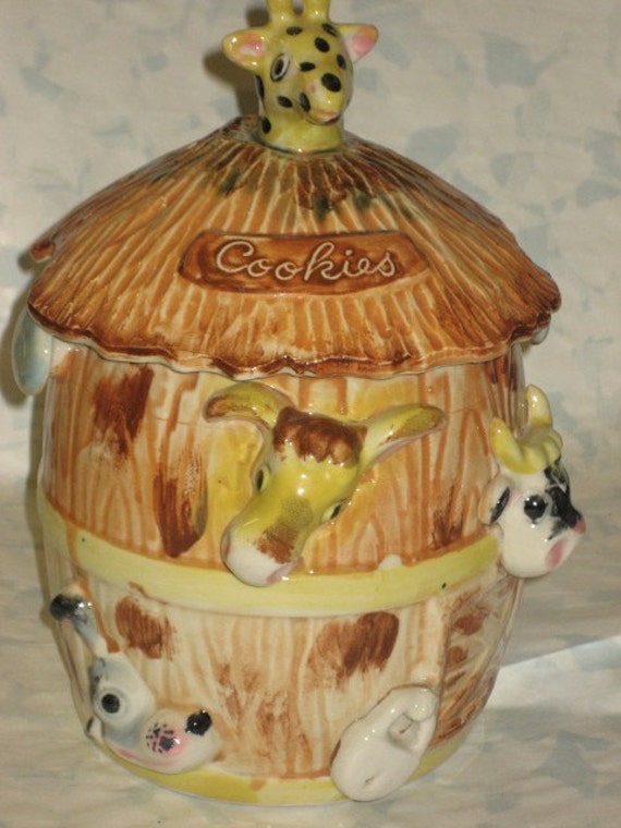 Vintage McCoy Cookie Jar Barnyard Animals