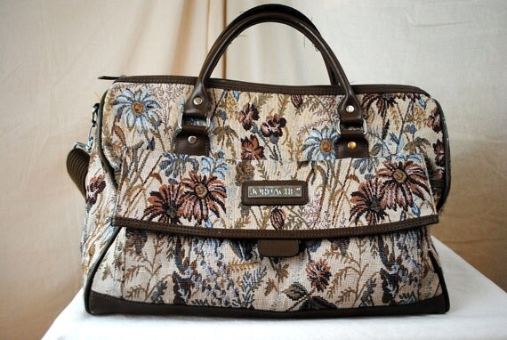 Vintage Jordache Tapestry Large Tote Bag by RogueRetro on Etsy