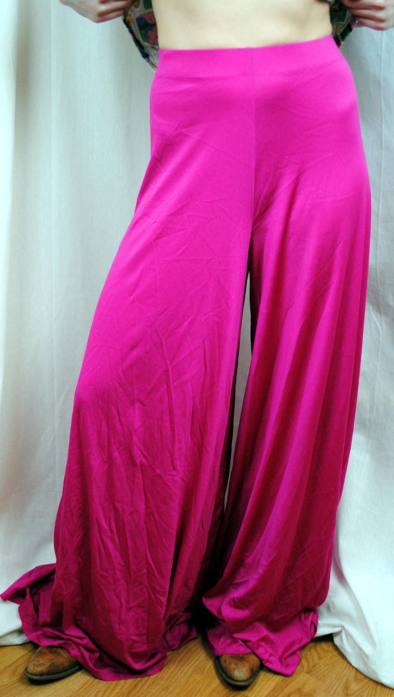 Radical 70s 80s Hot Pink Bell Bottoms