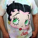 Vintage 80s Betty Boop Oversized Tie Dye Tee