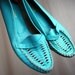 Vintage Leather Moccasins Loafers - Womens Size 9