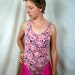 Vintage Floral 80s Leotard