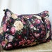 Vintage 80s 90s Floral Weekender Overnight Tote Bag