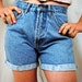 Vintage 80s Denim High Waisted Shorts