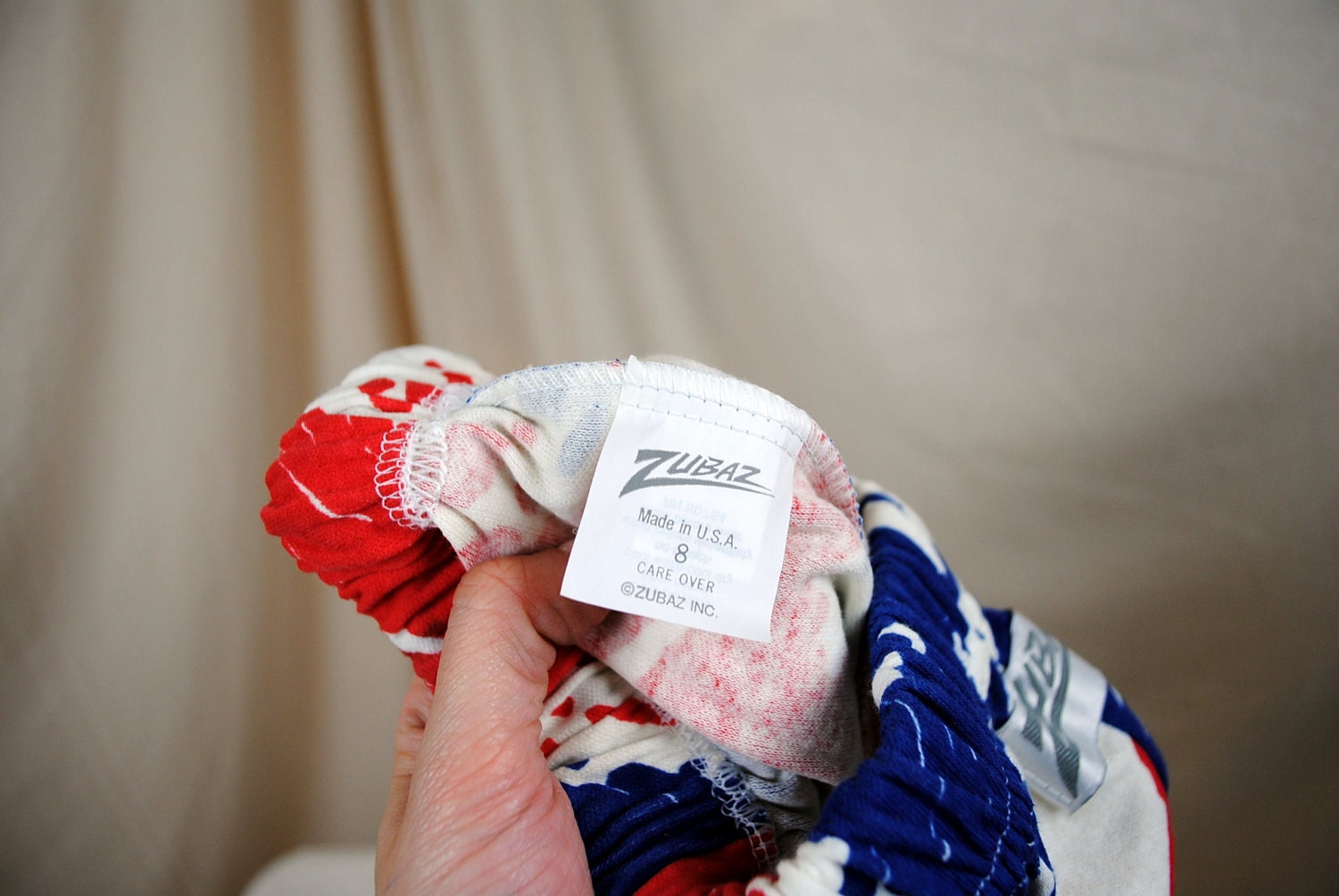 Vintage 80s ZUBAZ Buffalo Bills Kids Harem Crazy Print Pants