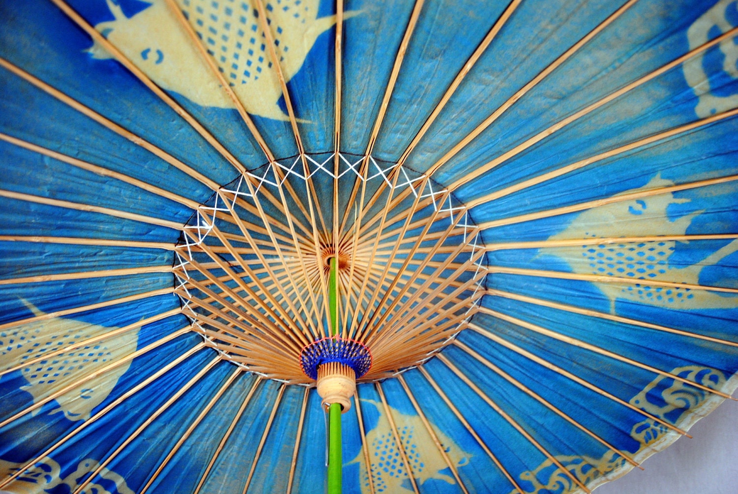 Vintage Paper Parasol Umbrella