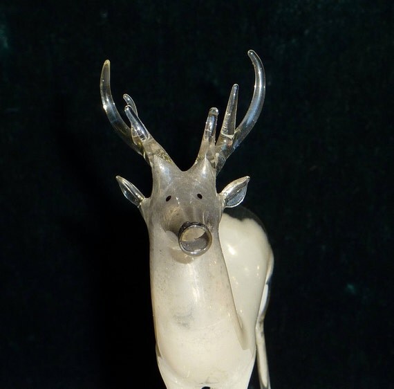 ice deer antique mercury glass reindeer christmas ornament ice deer antique mercury glass reindeer christmas ornament