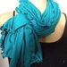 Neck Rag....Turquoise w.Turquoise -Green Finishing....Globetrotter..